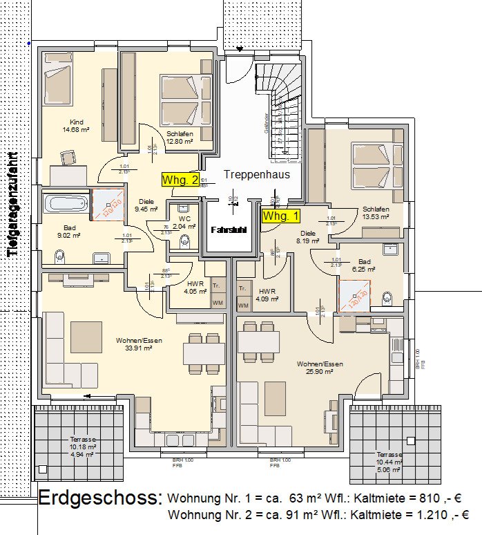 Neubauwohnung - 91 m² am Stiftberg !